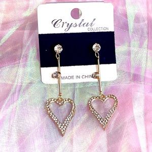 Drop Heart Gorgeous Earrings